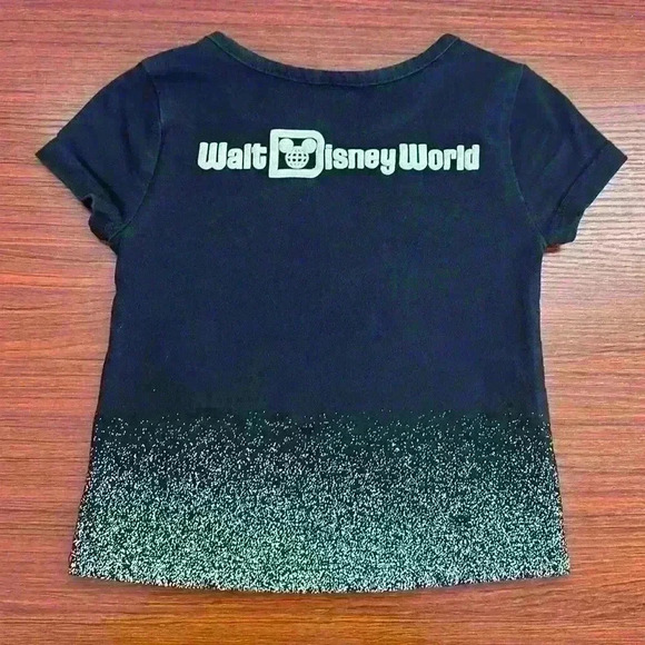 Girl size 3 Disney 100 black & silver Minnie & Daisy walt Disney world tee shirt - Picture 5 of 6